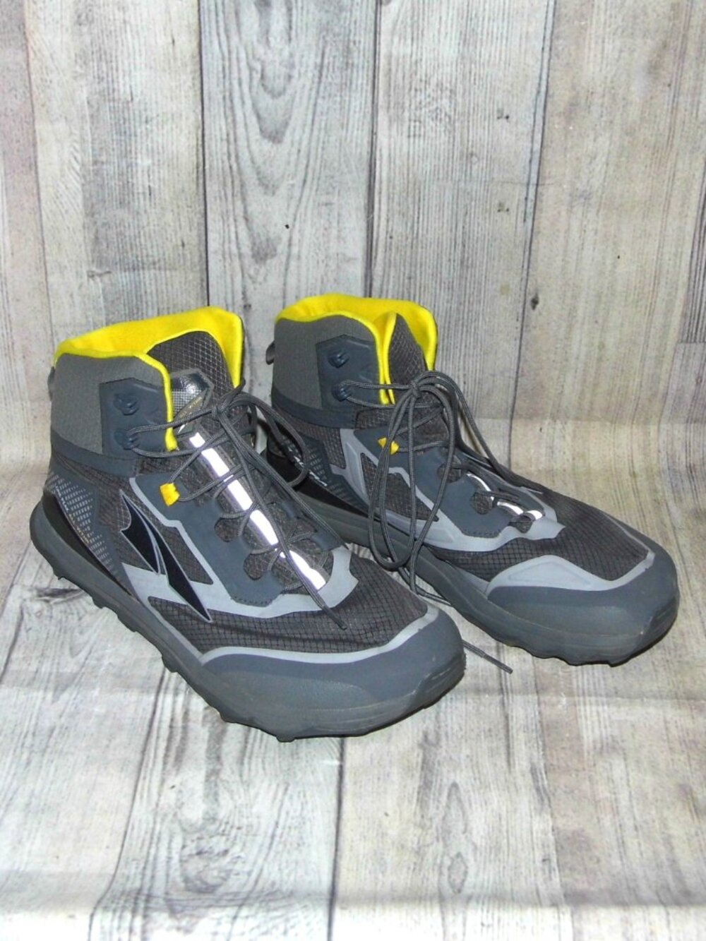 ALTRA Lone Peak All-Wthr Mid Gray Hiking Boots Mens Size 13